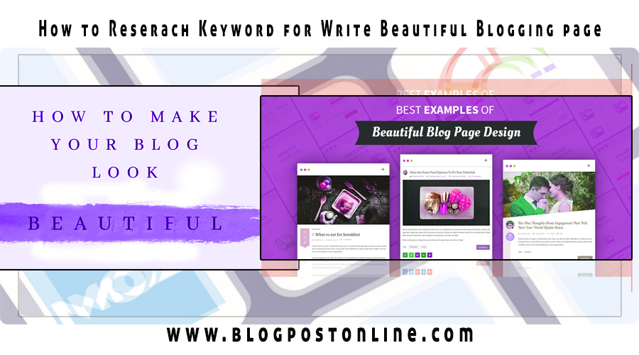 How to create beautiful blog